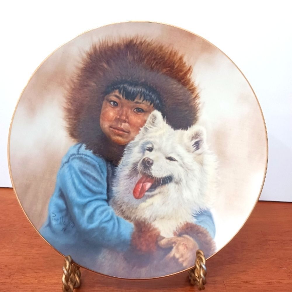 VINTAGE GREGORY PERILLO  SNOW PALS PLATE 1982